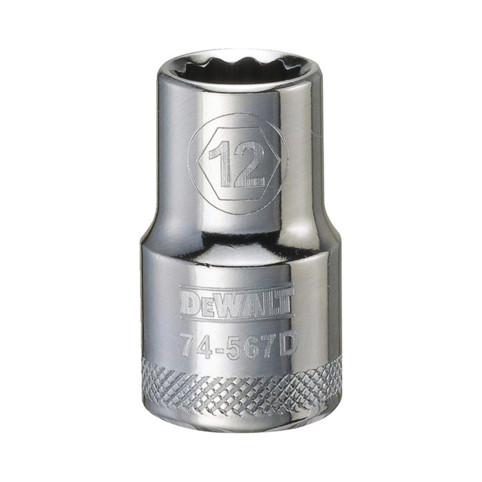 1/2" Drive X 12 mm Shallow Metric Socket