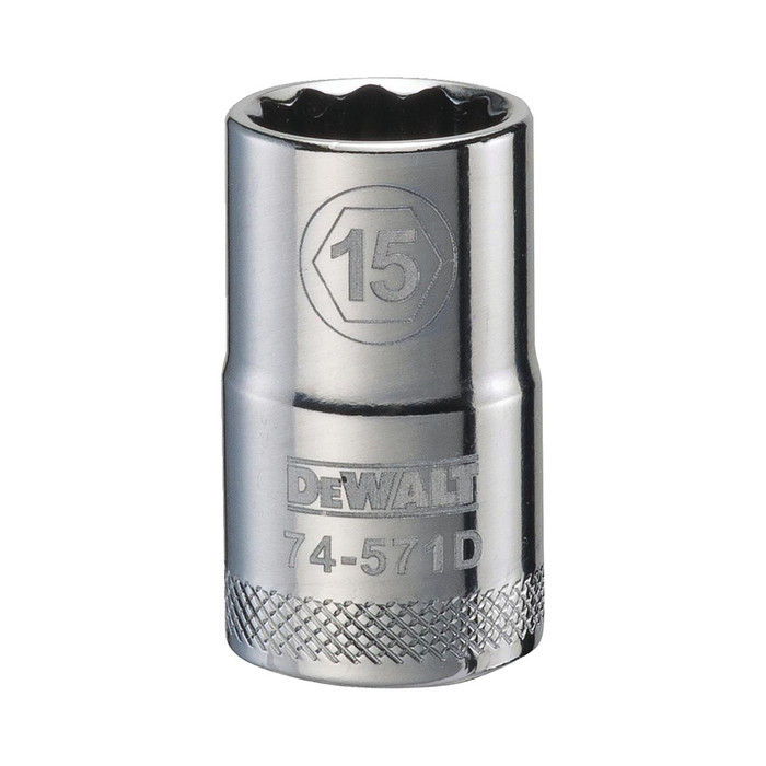 1/2" Drive X 15 mm Shallow Metric Socket