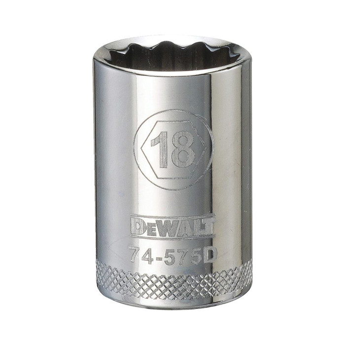 1/2" Drive X 18 mm Shallow Metric Socket