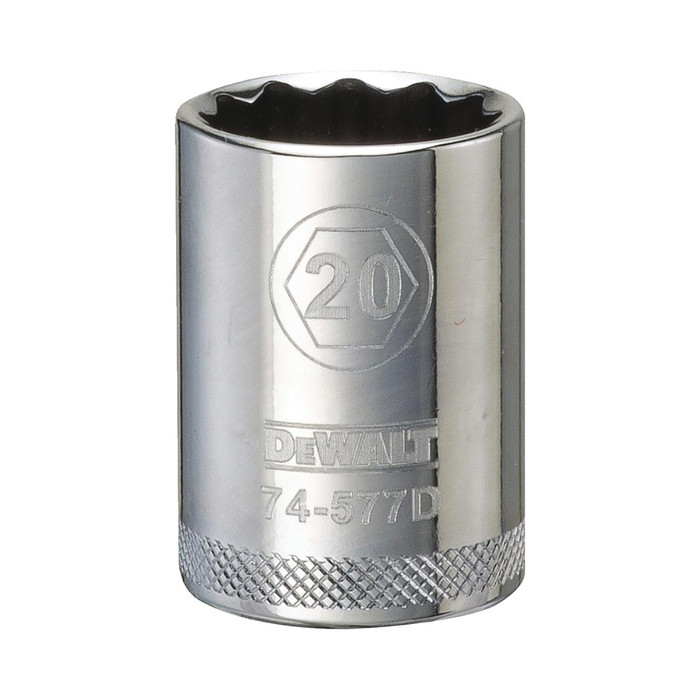 1/2" Drive X 20 mm Shallow Metric Socket