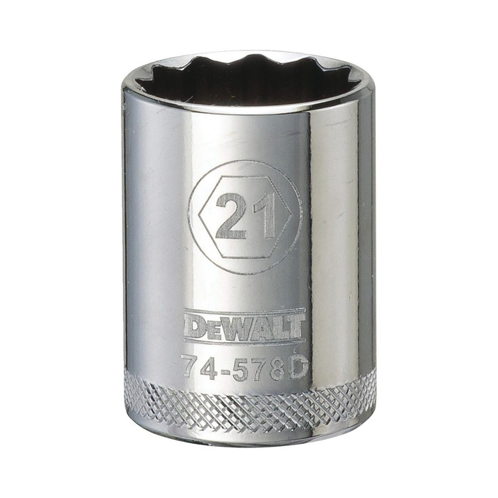 1/2" Drive X 21 mm Shallow Metric Socket