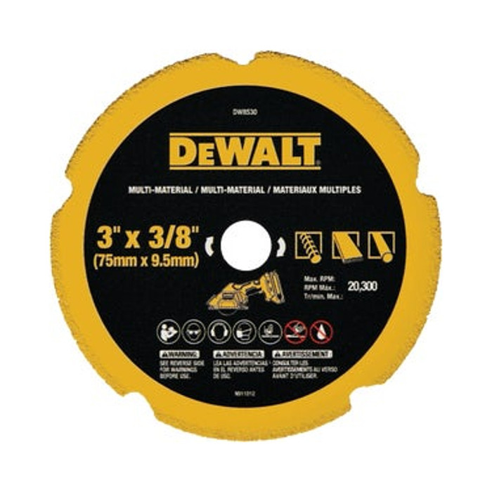 3" Multi-Material Diamond Blade - 3/8" Arbor
