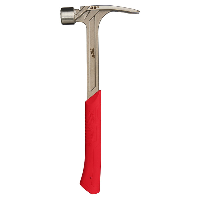 Milwaukee 28 oz Milled-Face Framing Hammer With Steel I-Beam Handle