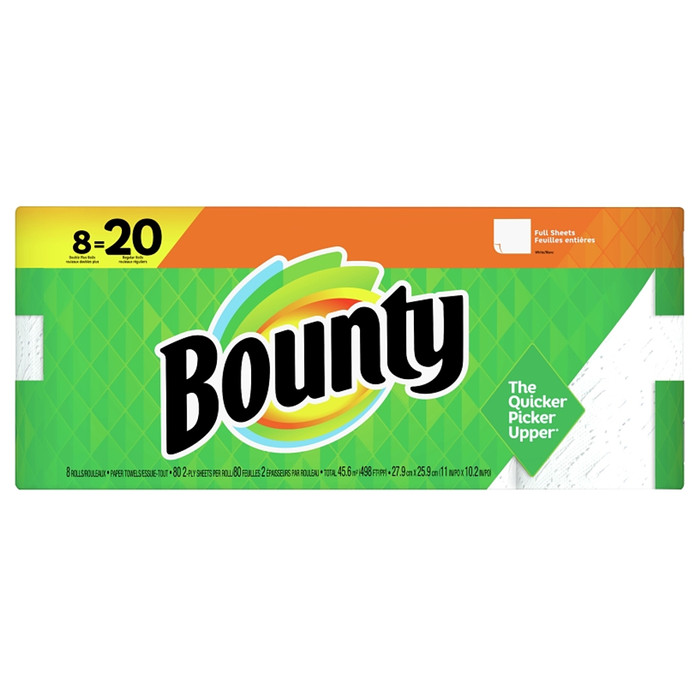 Bounty 2-Ply Double Roll Paper Towel (Pack of 8)