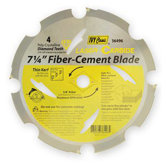 7-1/4" Fiber Cement Board Blade
