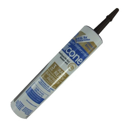 9.8 oz. Cartridge Brown Window & Door Silicone II Sealant