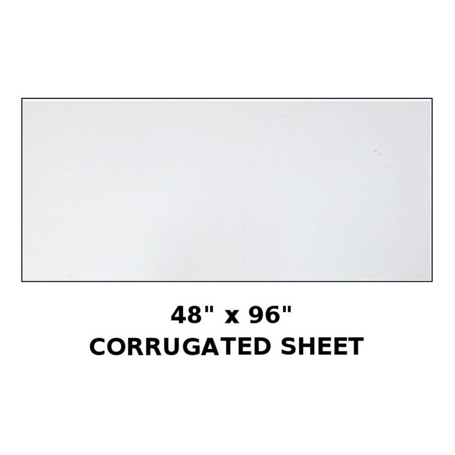 4' X 8' Corrugated Plastic Sheet - (Available For Local Pick Up Only)
