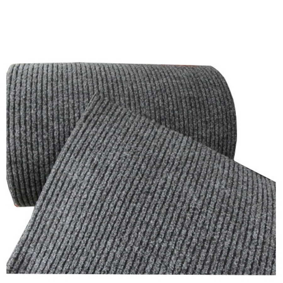 27" Black & Brown Pepper Ribbed Matting (Per ft.)