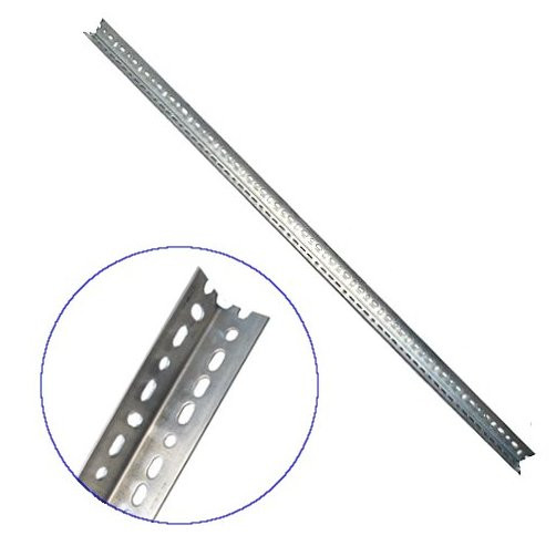1-1/4" X 1/16" X 8' Galvanized Slotted Angle Iron