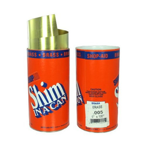 6" X 100" .005 Brass Shim Stock (BRN5)