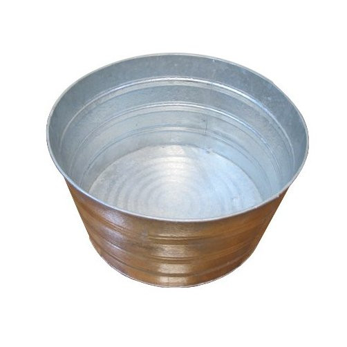 11.5 Gallon Round Galvanized Tub
