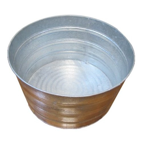 17 Gallon Round Galvanized Tub