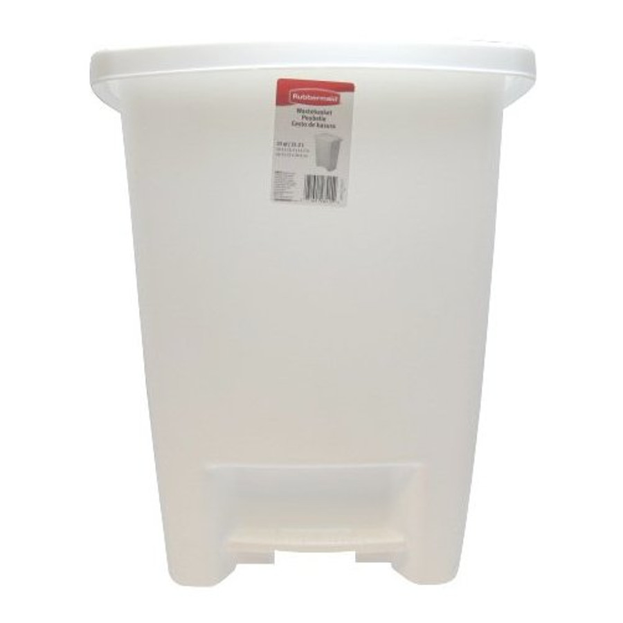 33 Quart White Step-On Pail - (Available For Local Pick Up Only)