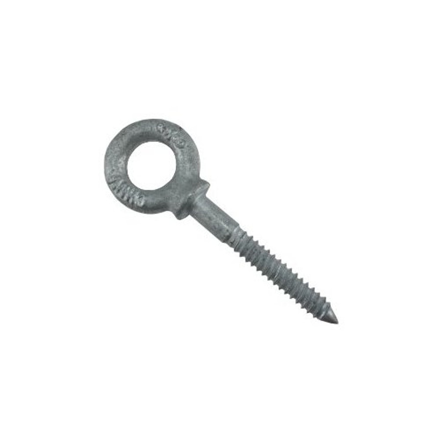 3/8" X 2-1/2" Hot Dipped Galvanized Forged Shoulder Screw Eye Bolt