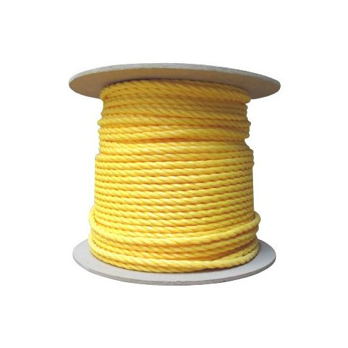 3/8" Yellow Poly Rope (Per ft.) - Safe Work Load 244 lbs