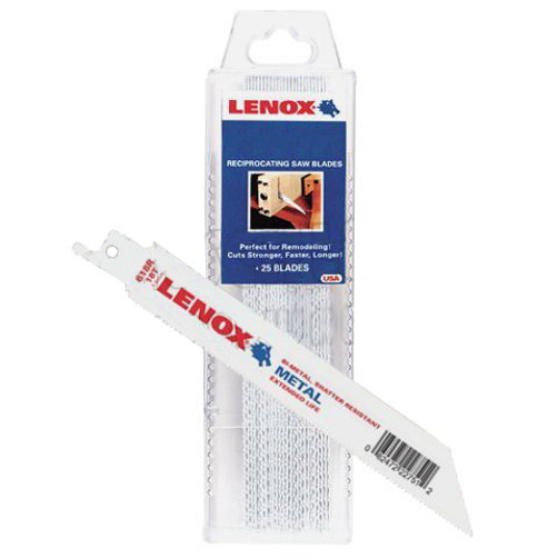 6" X 18T Metal Cutting Reciprocating Saw Blades (Pack of 25)