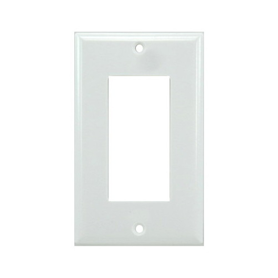 White Decora Single Plate