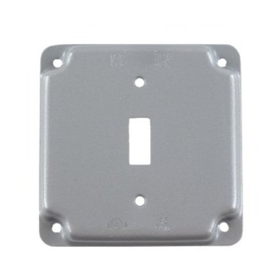 4" Raised Single Toggle Receptacle Cover