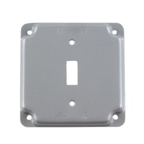 4" Raised Single Toggle Receptacle Cover