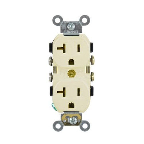 Ivory 20 Amp Duplex Receptacle