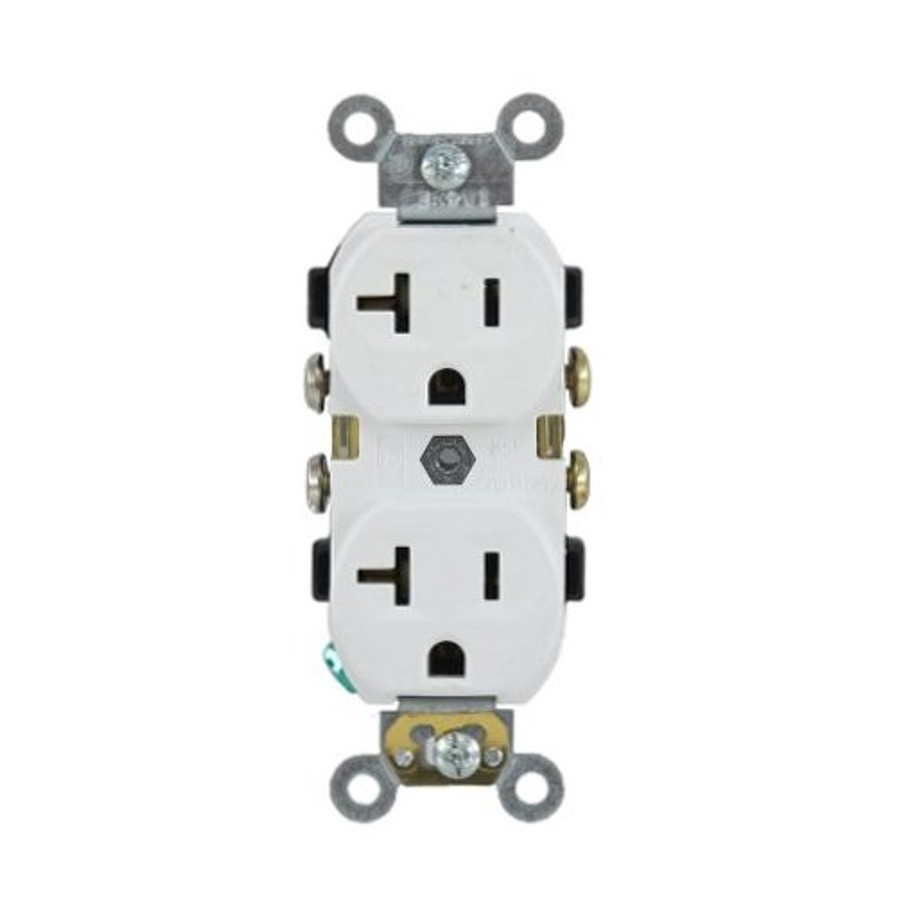 White 20 Amp / 125 Volt Duplex Receptacle