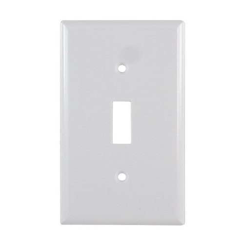 White Single Gang Switch Plate