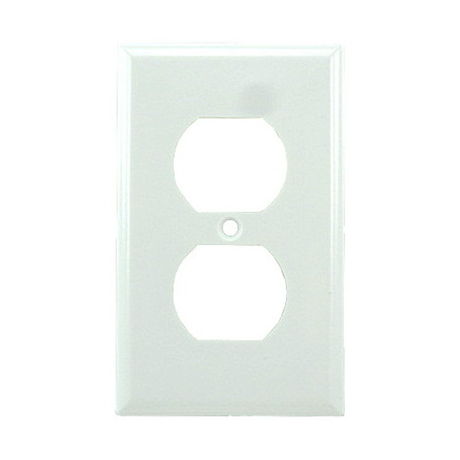 White Single Gang Outlet Plate