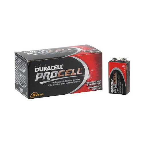 Duracell "9V" Alkaline Batteries (Pack of 12)