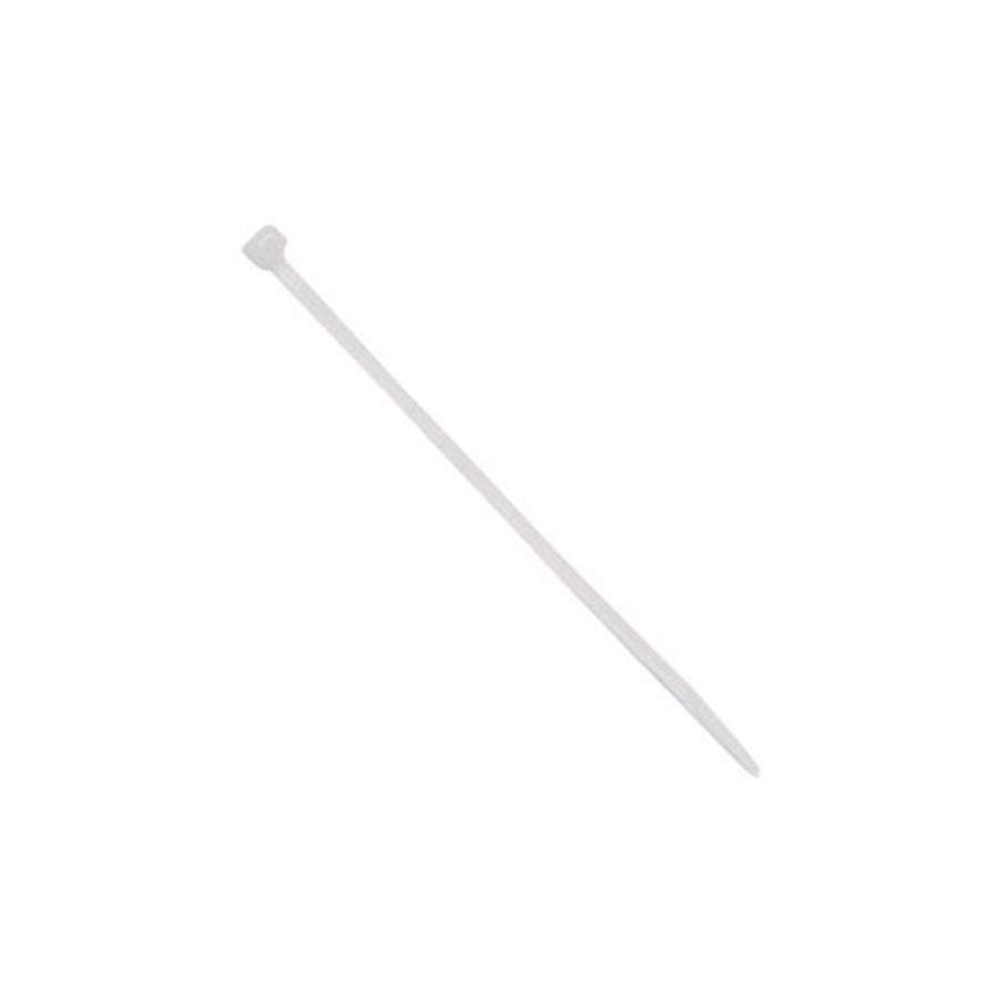 4" White Nylon Cable Ties (Pack of 100)