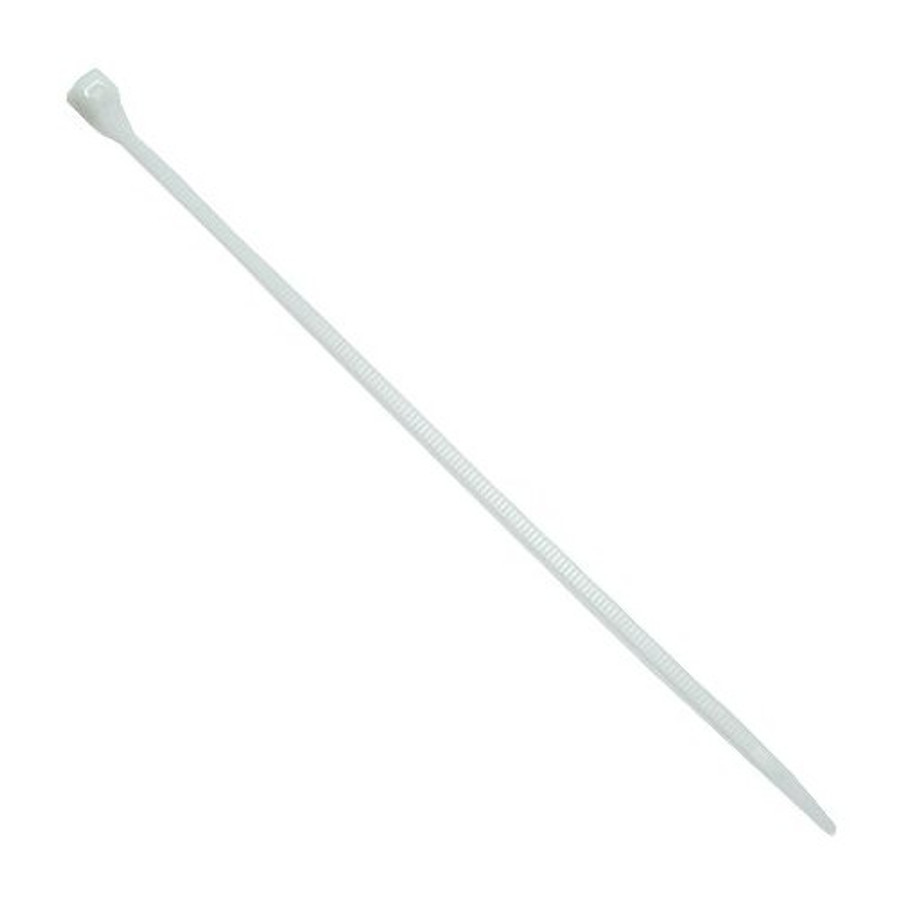 8" White Nylon Cable Ties (Pack of 100)