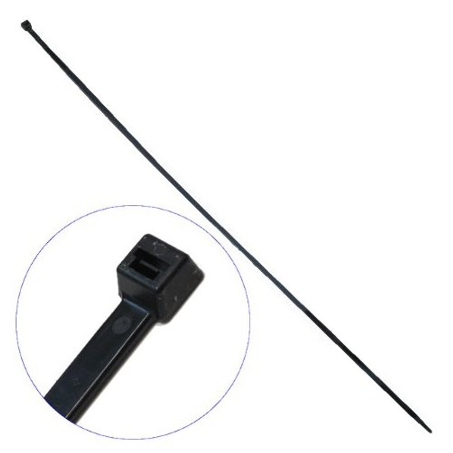 36" UV Resistant Black Nylon Cable Ties (Pack of 50)