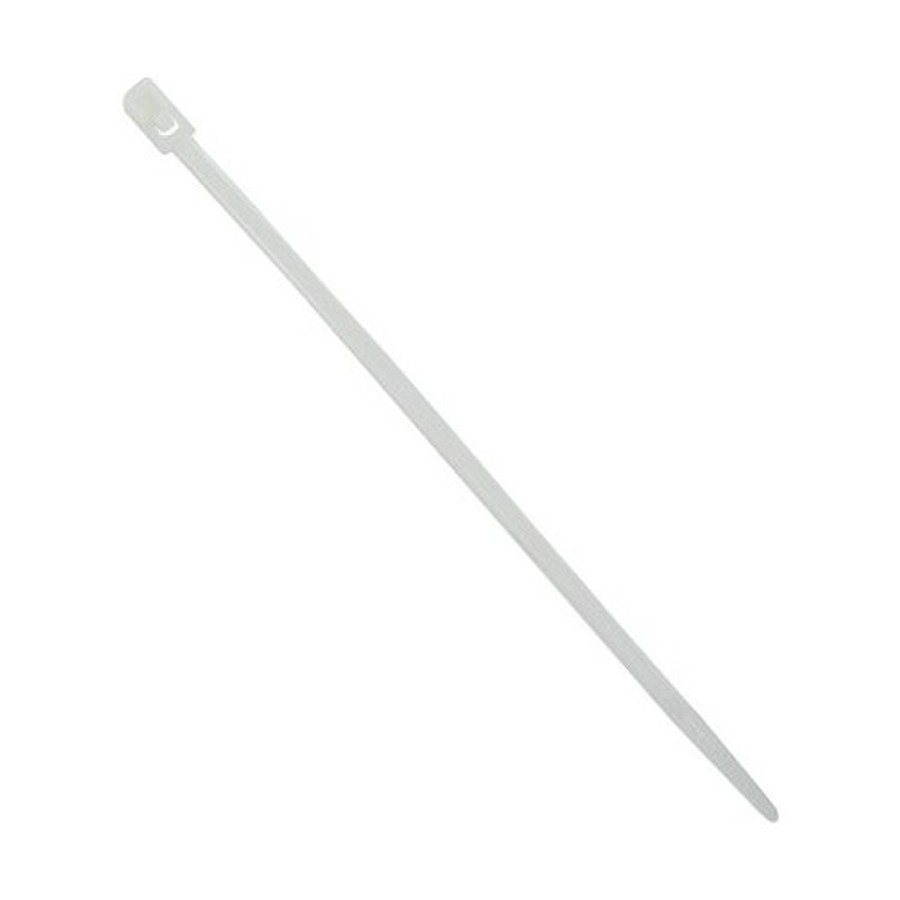 8" Reuseable White Nylon Cable Ties (Pack of 25)