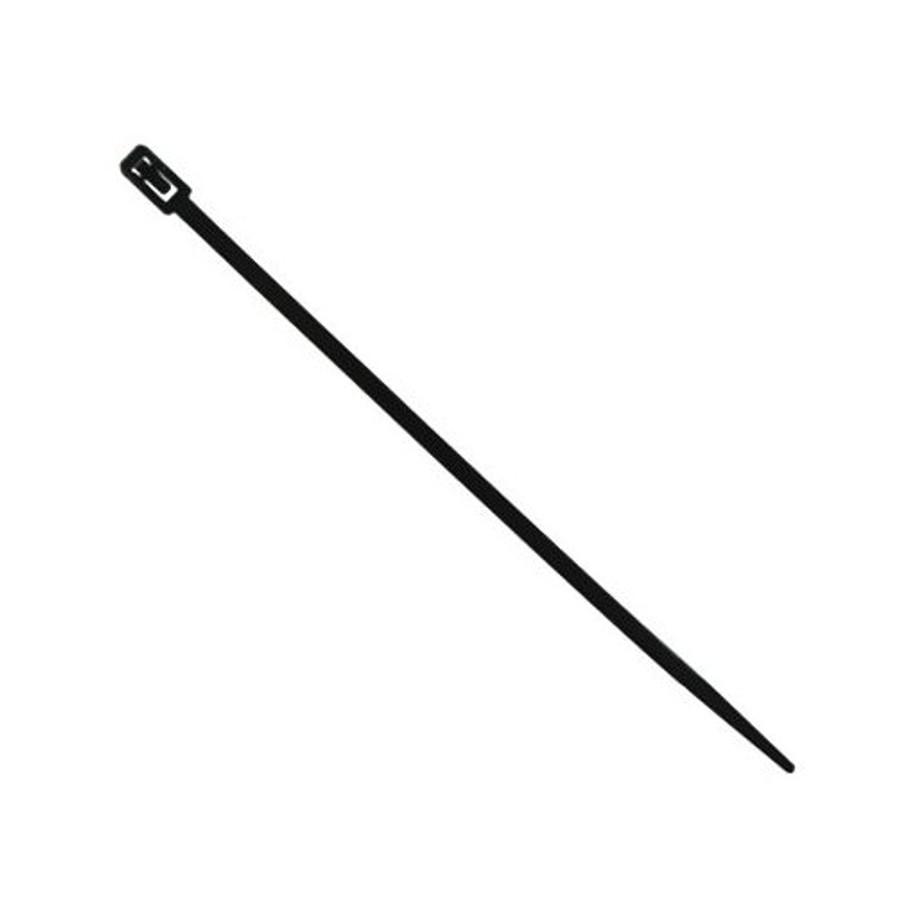 8" Reuseable UV Resistant Black Nylon Cable Ties (Pack of 25)