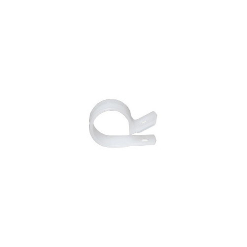 1/4" White Plastic Clamps (Pack of 18)