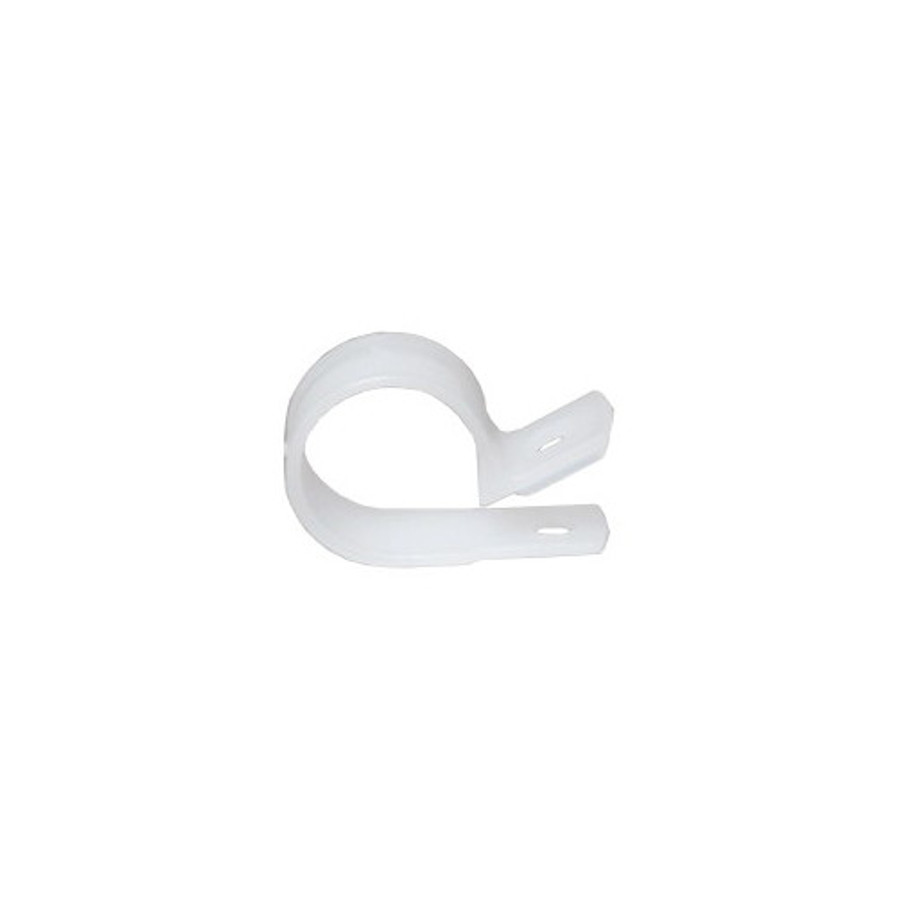3/4" White Plastic Clamps (Pack of 6)