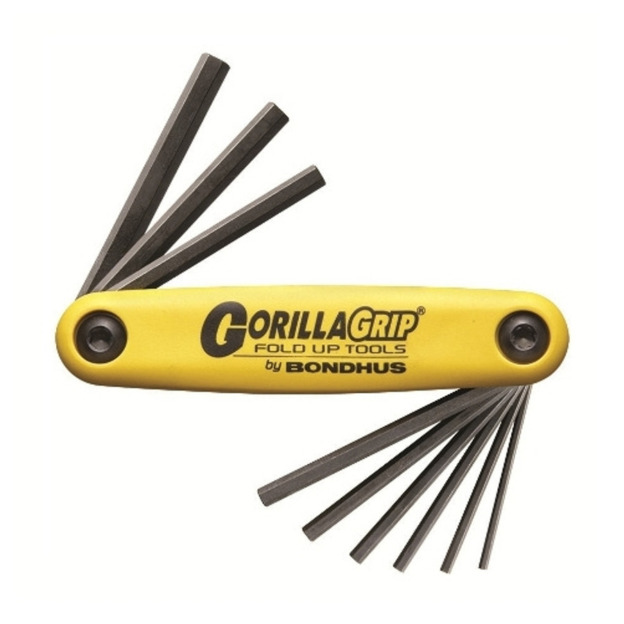 Hex Key Gorilla Grip Set - .050" to 3/16" (9 Keys)