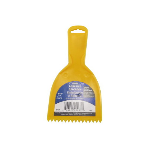 3" X 3/16" Plastic V-Notched Adhesive Spreader