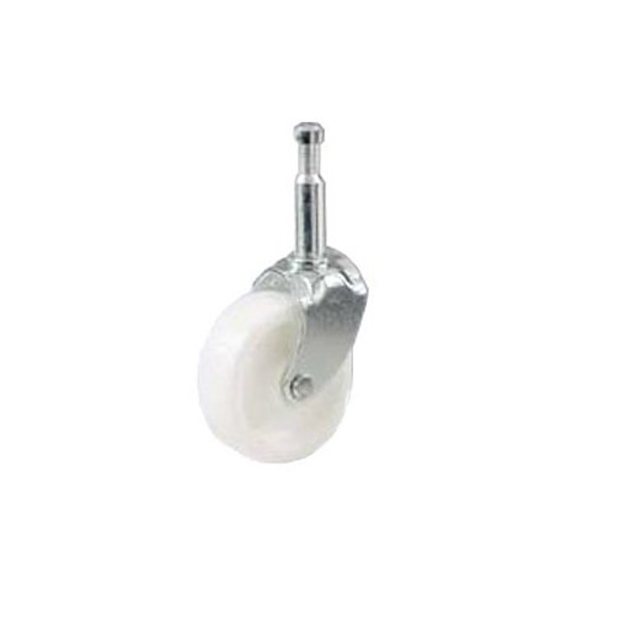 1-5/8" White Stem Casters (Pack of 4)