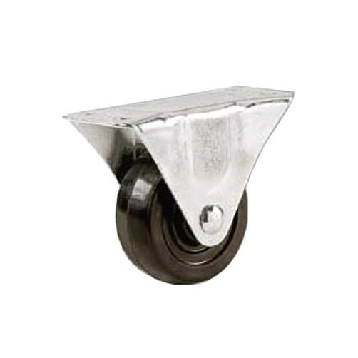 3" Rubber Stationary Plate Caster