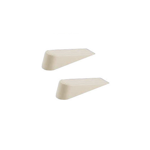 Almond Rubber Door Wedges (Pack of 2)