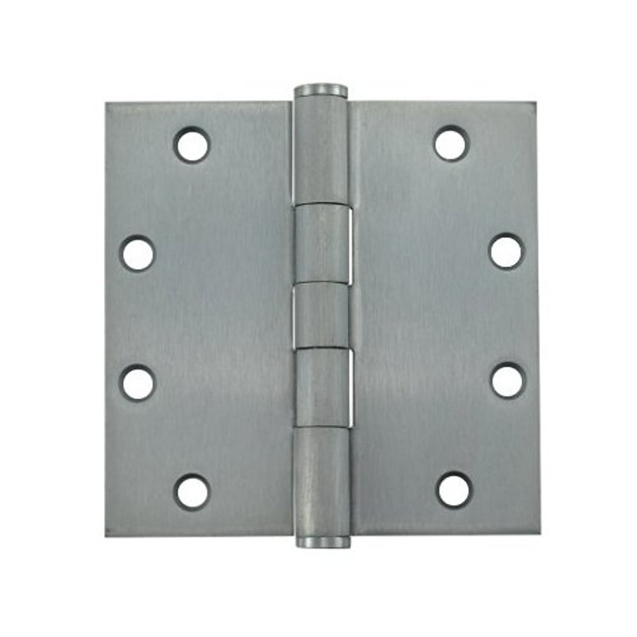 5" Dull Chrome Butt Hinges - Sold By The Box 1-1/2 Pairs (3 Pieces)
