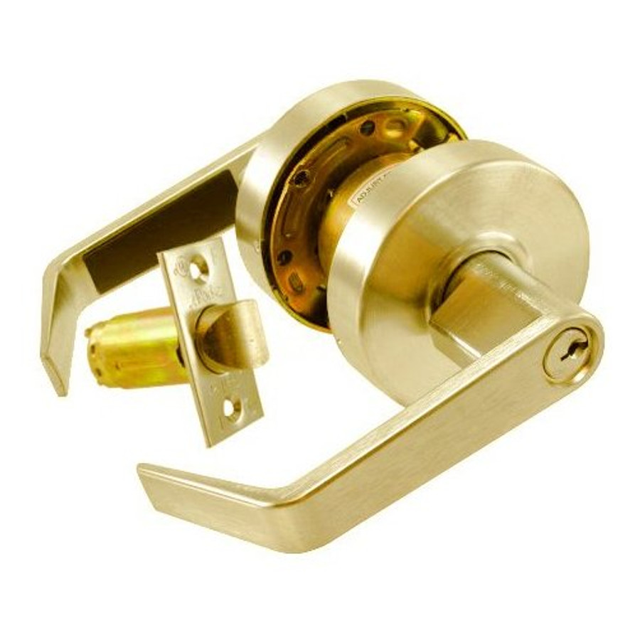 Polished Brass Lever Entry Lockset