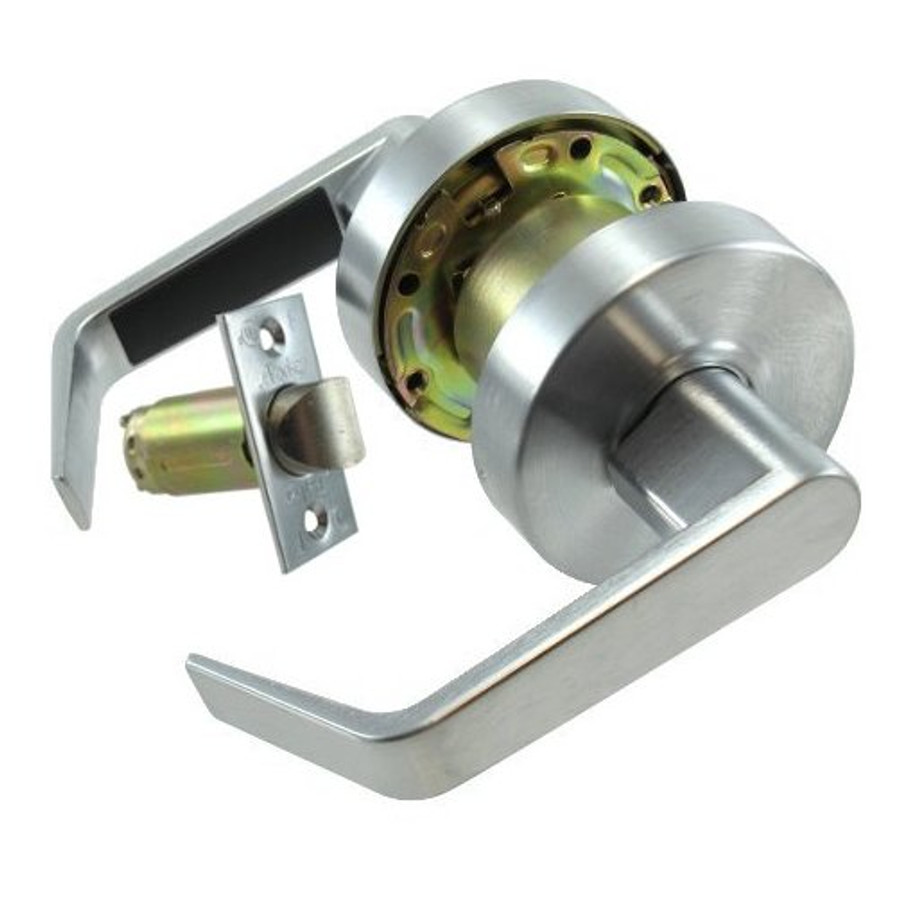 S. Parker Dull Chrome Lever Passage Lockset