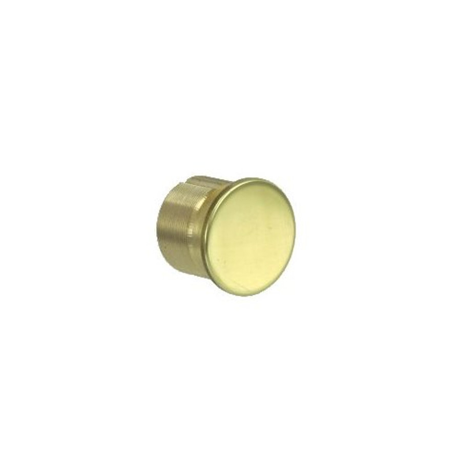 15/16" Brass Plated Mortise Dummy Cylinder Brass Plated