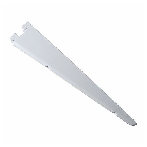 12-1/2" White Double Shelf Bracket