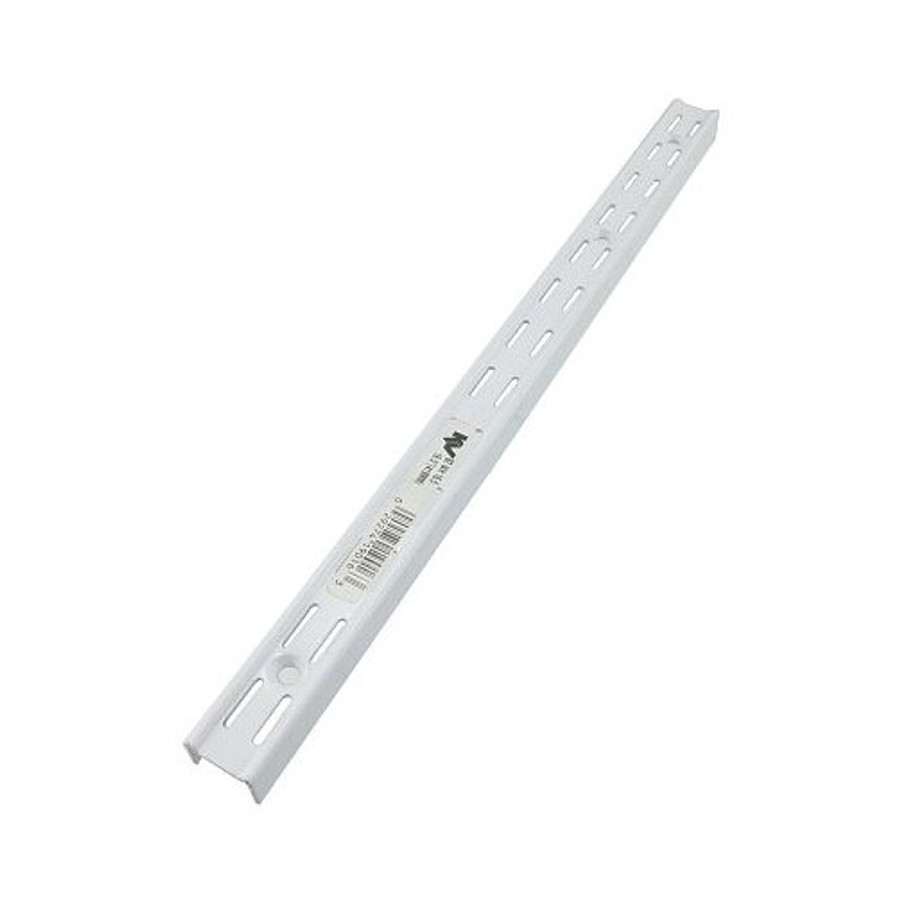 48" White Double Shelf Standard