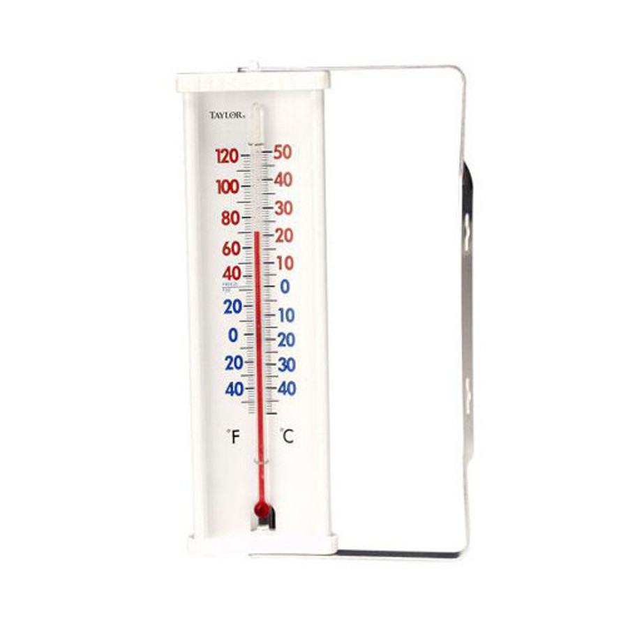 8-1/4" Aluminum Indoor/Outdoor Window Thermometer