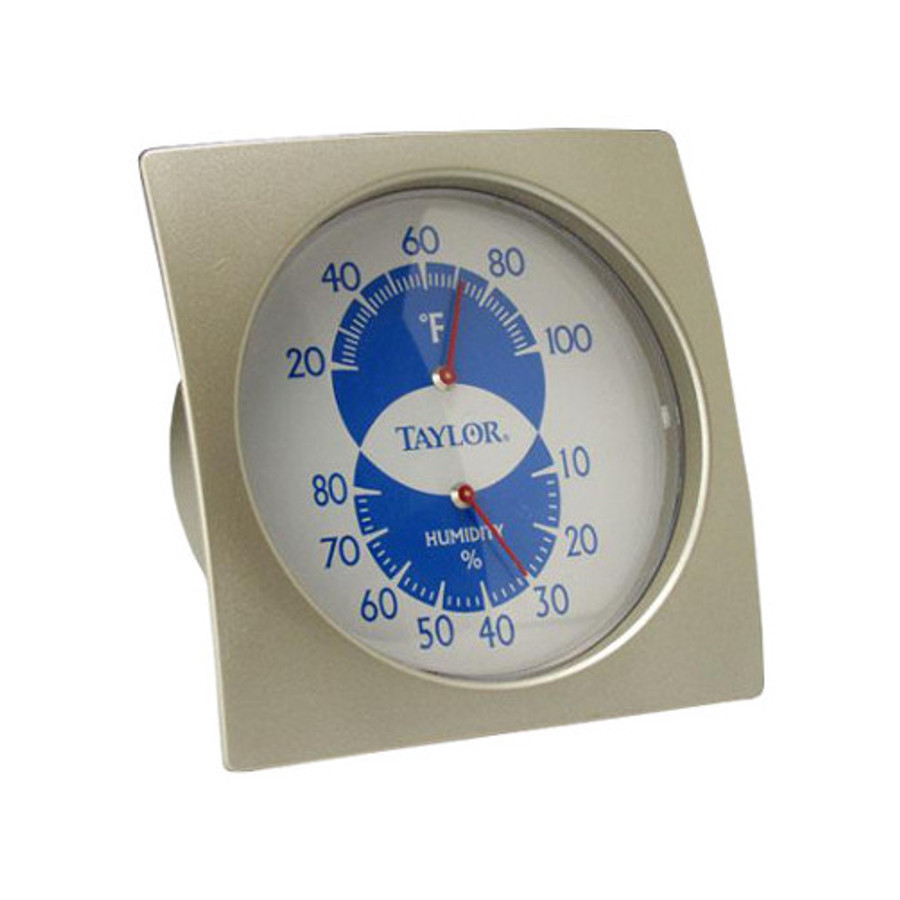 Aluminum Indoor Humidiguide & Thermometer