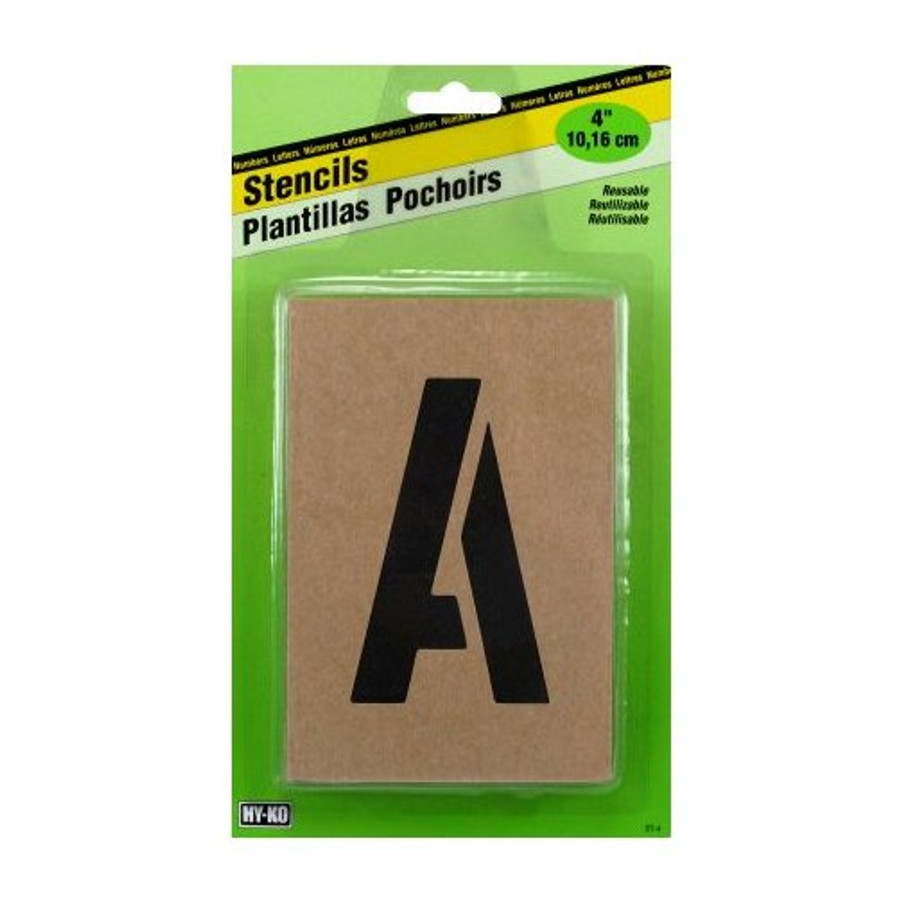 4" Reusable Oilboard Stencil Set (Letters & Numbers)