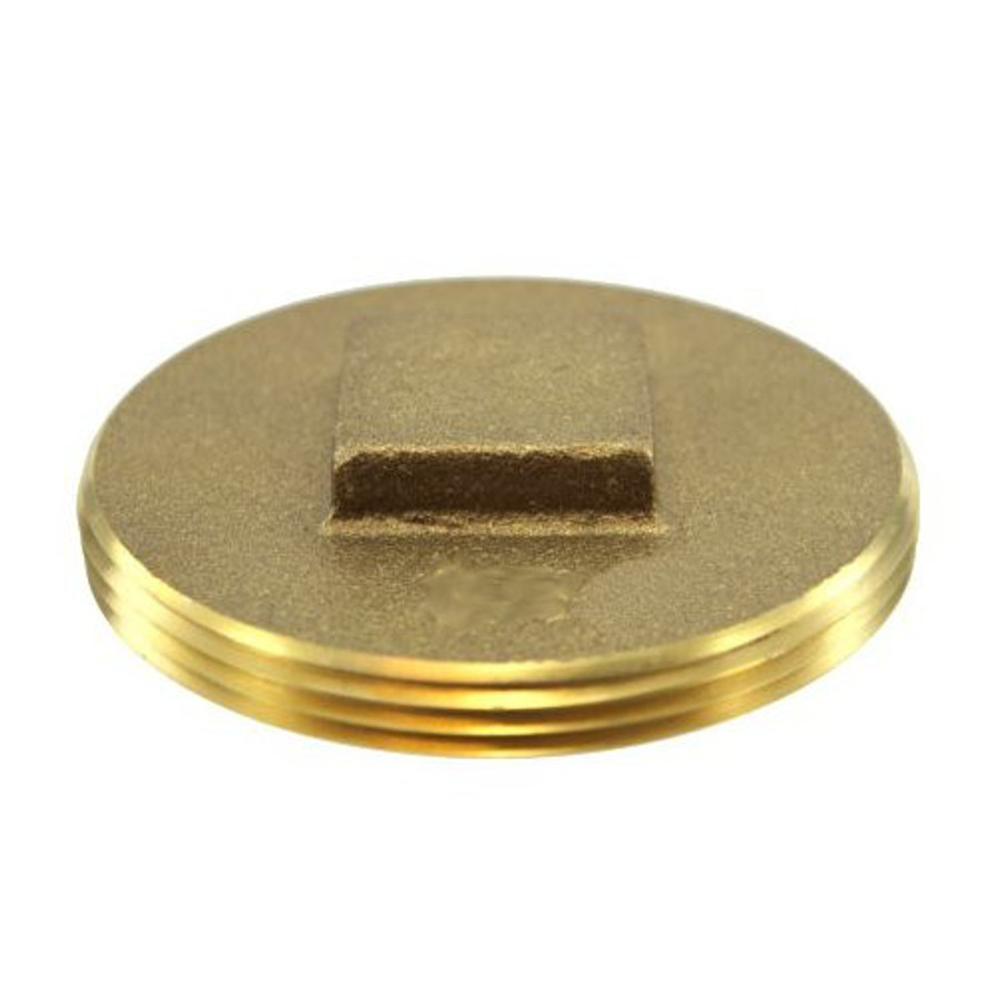 3-1/2" Brass Clean-Out Plug